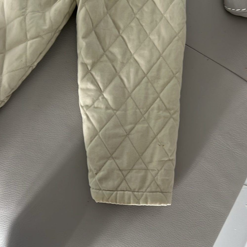 Lilly Pulitzer beige quilted jacket Size Medium M - Picture 4 of 12